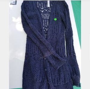 American Eagle Navy Cardigan